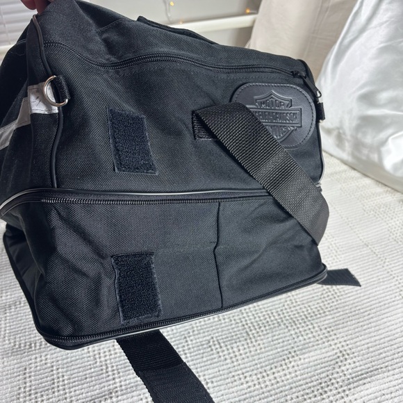 Harley Davidson Duffel Bag Expandable Motorcycle Luggage Carry On Travel Gifts - Picture 10 of 10
